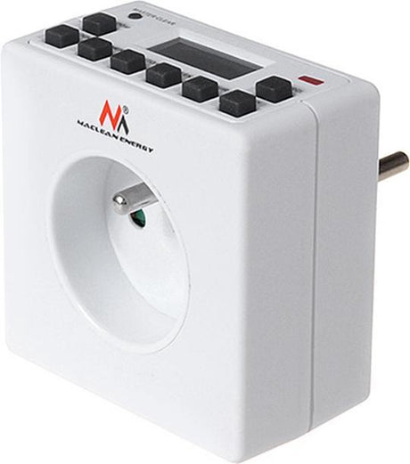 Maclean mce30 - programowalny zegar cyfrowy z pinem uziemiającym - 3600w