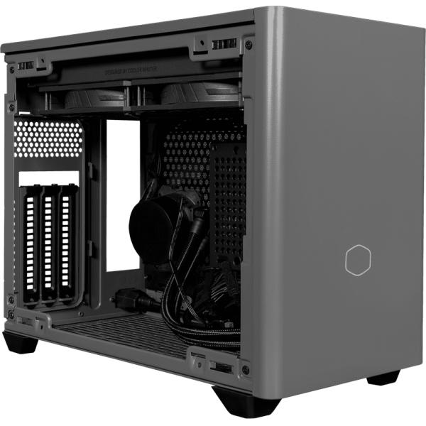 Cooler master nr200p-mcnn85-sl0 masterbox nr200p max czarny szary, mini-itx, USB 3.2 gen 1, 2x 2.5