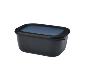 Mepal multi miska cirqula prostokątna 1500ml - nordycka czerń 21,2x16,2x8,9cm
