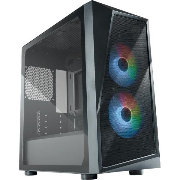 Cooler master cp320-kgnn-s00 cmp 320, matx, midi tower, 120mm, okno, argb, czarny