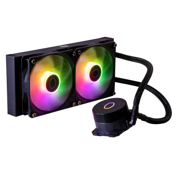 Cooler Master MLW-D24M-A18PZ-R1 MasterLiquid 240L Core ArgB, 4-pin, 2x 120 mm ArgB, 27,2 dBA (Max)