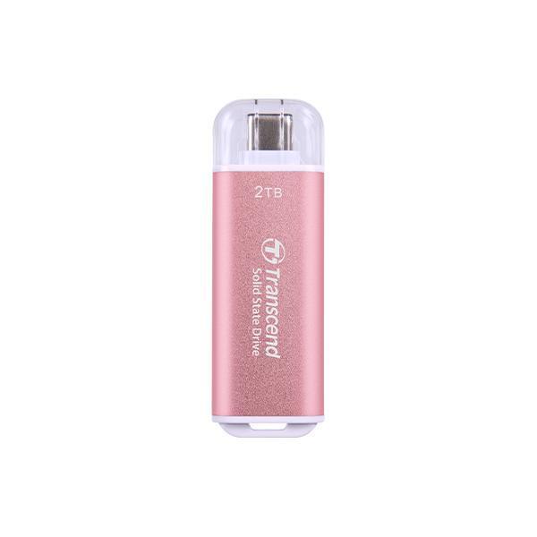Transcend TS512GESD300P ESD300 Różowy dysk SSD, 500 GB, USB Type-C 10 GBPS, 1050 950 MB S Max
