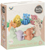 Lobbes speelgoed bv baddieren familie pastel, 9dlg.
