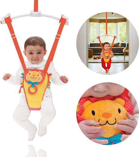 Huśtawka dla dziecka Munchkin - zabawa w odbijanie - przy bramkarzu - huśtawka dla dzieci do drzwi - bramkarz - fotel bujany
