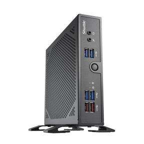 Shuttle ds50u xpc slim barebone pc, intel celeron 7305, ddr5, 2,5 gbit + 1 gbit, bez wentylatora, 24 7, 90 w