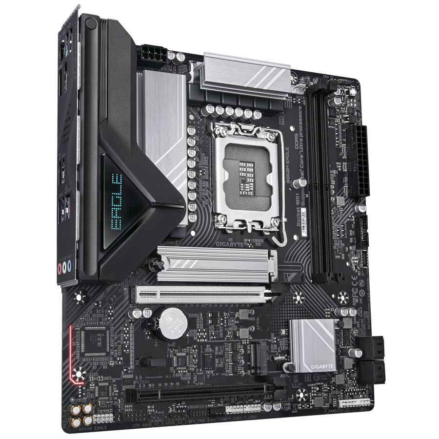 Gigabyte b860m eagle, matx, intel lga1851, b860, 2x ddr5, 2,5 gbe, usb type-c, pcie 5.0