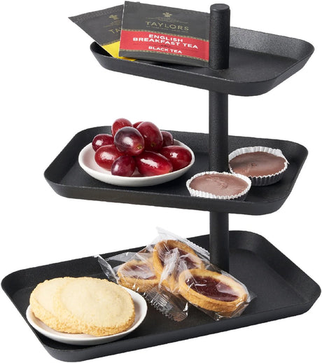 Yamazaki etagere 3-warstwowa - wieża - czarna