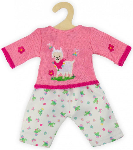 Sweter dla lalki Heless ze spodniami z alpaki, 35-45 cm
