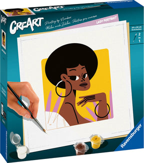 Farba Ravensburger Creart według numeru - portret kobiety