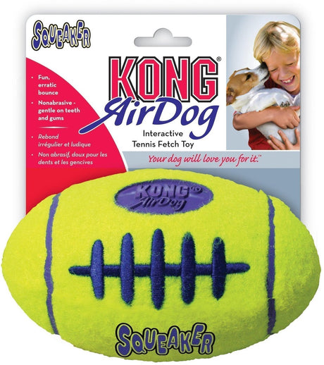 Kong air football medium 1 szt. - piłka - żółta - zabawka dla kota - 150 x 130 x 64 mm