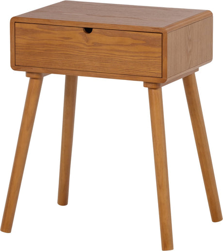 Stolik nocny Woood Nelo - drewno - brązowy - 54x36x30