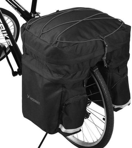 Seria Wozinsky wbb13bk - torba rowerowa - 60l - wodoodporna - odblaskowa