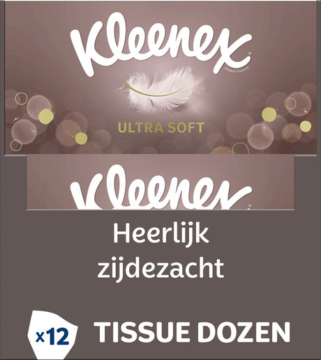 Chusteczki Kleenex - ultra miękkie - pudełko wartościowe - 12 x 64 sztuki = 768 chusteczek