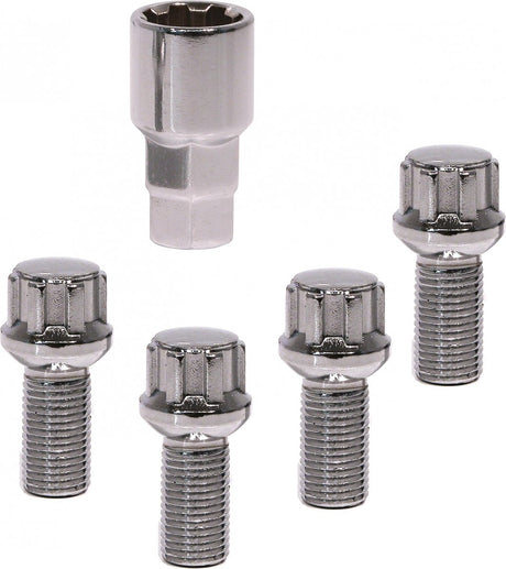 Carpoint wiel slotbouten set m14x1,5x26mm type g conisch