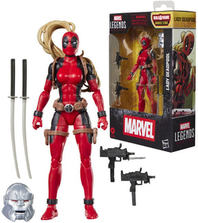 Hasbro marvel legends series lady deadpool, marvel- stripactiefiguur
