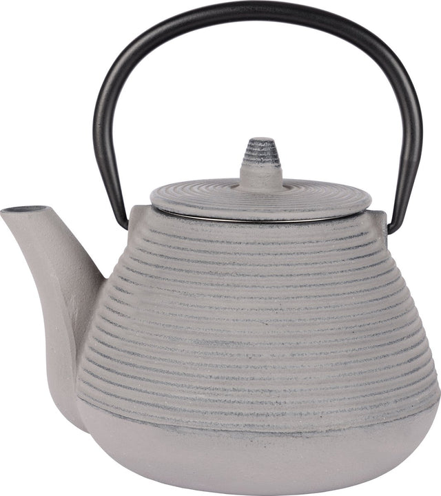 Cosy trendy theepot - 1l - gietijzer - lichtgrijs