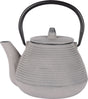 Cosy trendy theepot - 1l - gietijzer - lichtgrijs