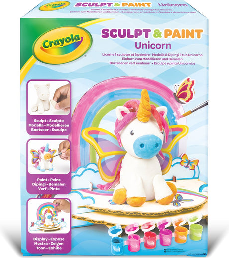 Crayola - pakiet hobby - mały własny jednorożec - samoutwardzalna masa do modelowania - dla dzieci