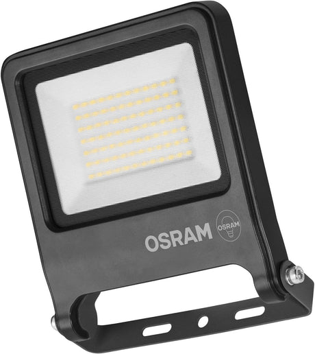 Osram Endura Flood PC 50W Światło powodziowe LED, ciepła biel 3000K, 5000 lumenów, światło powodziowe IP65, trwałe aluminium, wydajność 100 lm W, ciemnoszary