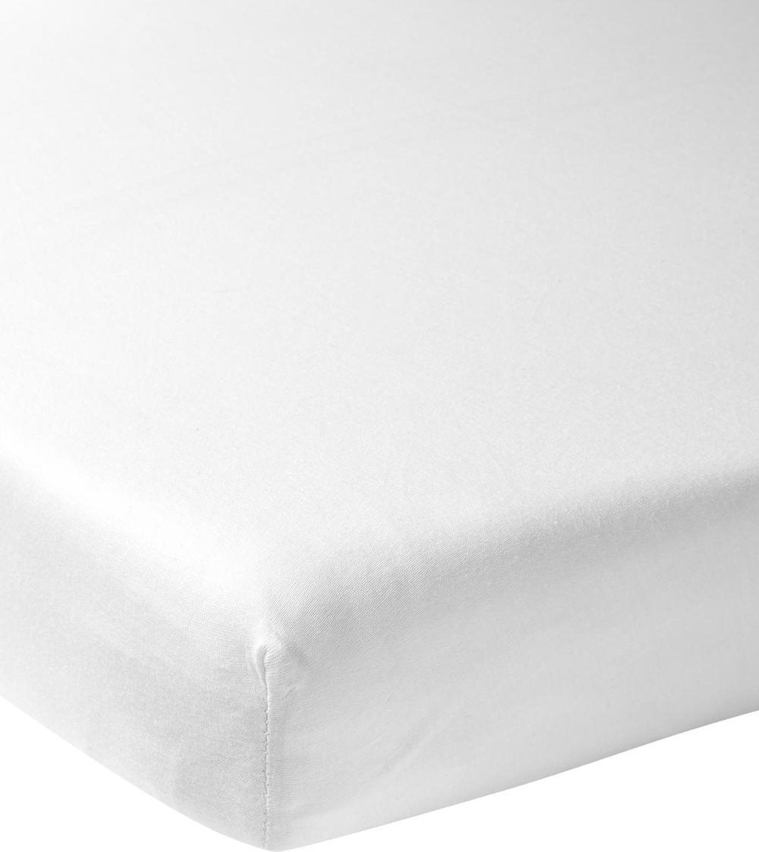 Prześcieradło dziecięce Meyco Baby Uni - białe - 70x140cm