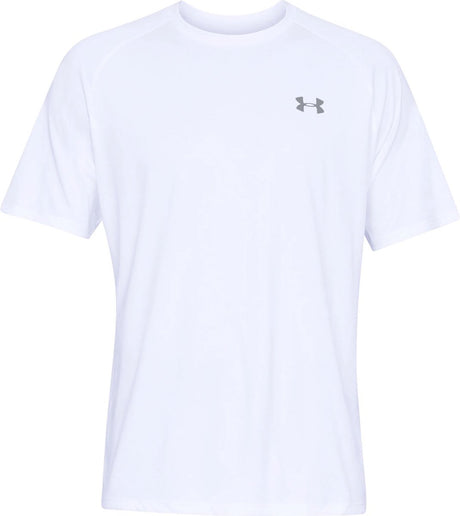 Męska koszulka sportowa Under Armour ua tech 2.0 ss tee-wht – biały – pochmurno szary