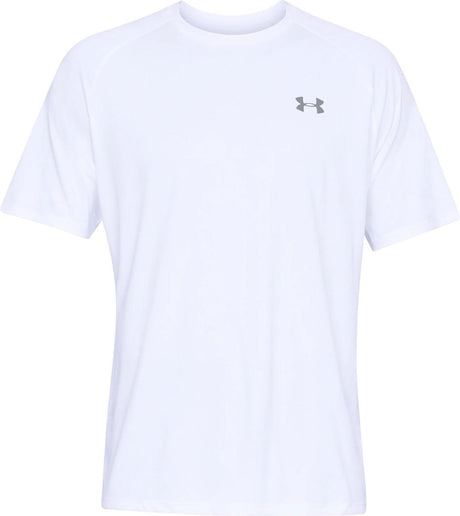 Męska koszulka sportowa Under Armour ua tech 2.0 ss tee-wht – biały – pochmurno szary
