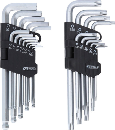 Zestaw wkrętaków kątowych Ks 151.4000 tx 1,27 mm, 1,5 mm, 2 mm, 2,5 mm, 3 mm, 3,5 mm, 4 mm, 4,5 mm, 5 mm, 6 mm,