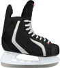 Nijdam ijshockeyschaats - deluxe - polyester - zwart zilver - maat 38