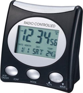 Budzik sterowany radiowo Technoline - wt 221 czarny