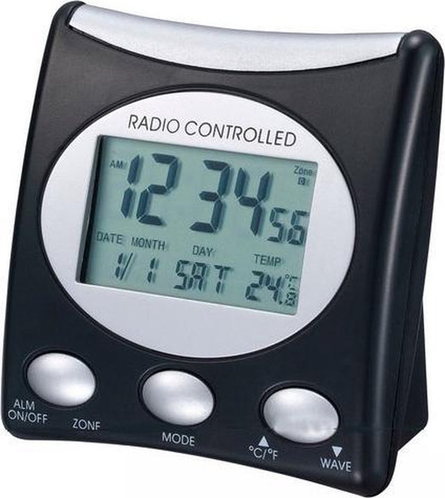 Budzik sterowany radiowo Technoline - wt 221 czarny