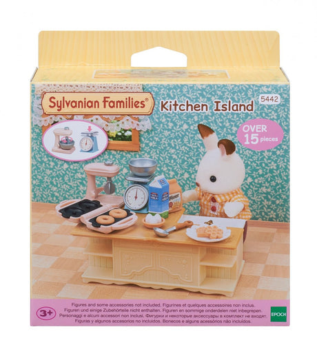 Wystrój domku dla lalek z wyspą kuchenną Sylvanian Family 5442