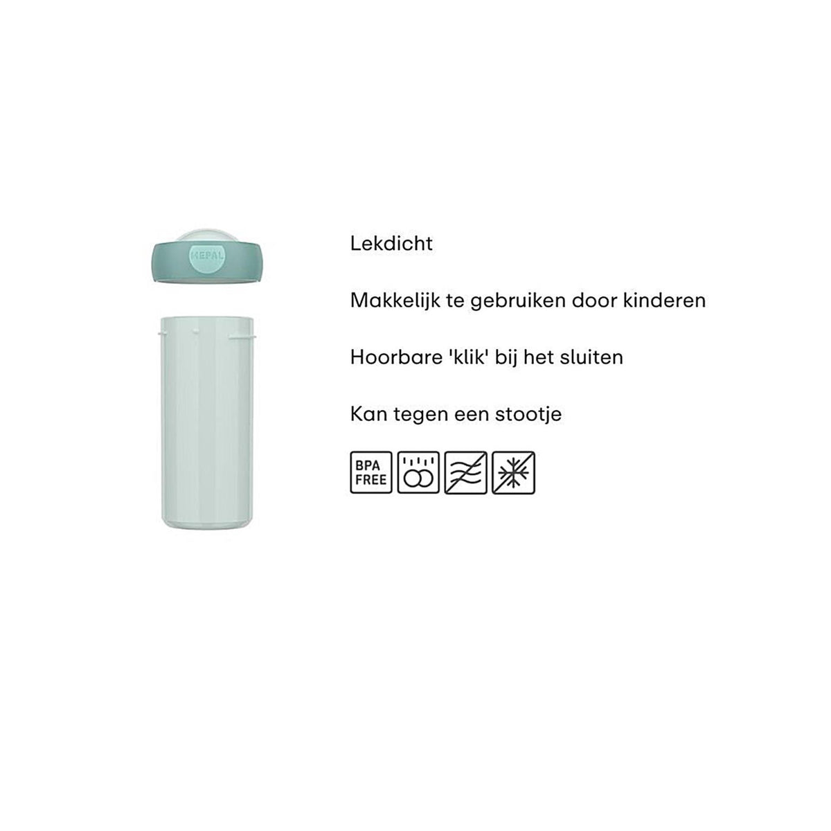 Kubek szkolny Mepal Campus 300ml - chłodny róż