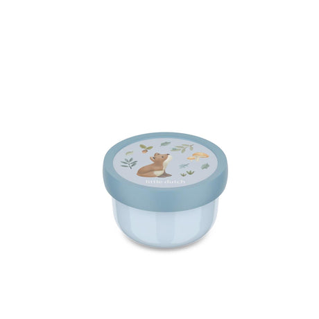 Pudełko na owoce Mepal Campus Little Dutch - 300 ml - w tym widelec do owoców - dobrze się zamyka - pudełko na przekąski - leśni przyjaciele