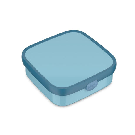Mepal bento lunch box duży kampus - 1,25 l - w tym 2 wyjmowane, szczelne pojemniki na bento, widelec - chłodny niebieski