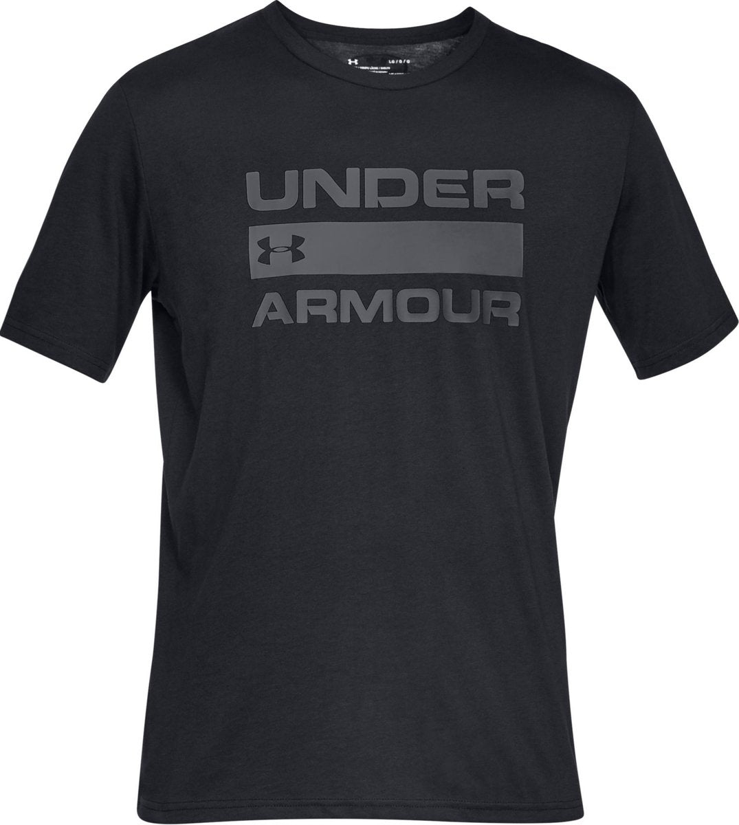 Under armour ua team issue wordmark ss heren sportshirt - zwart s