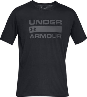 Under armour ua team issue wordmark ss heren sportshirt - zwart s
