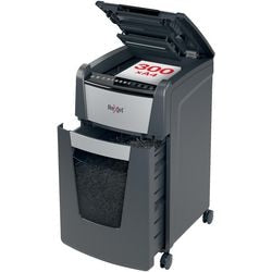 Niszczarka Rexel Optimal Autofeed+ 300x cicha niszczarka papieru - niszczarki p4 - automatyczne podawanie do 300 arkuszy - 60l - czarna