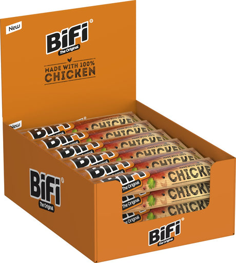 Bifi Chicken - paluszek z salami z kurczaka - idealna przekąska mięsna - w międzyczasie, w drodze lub w pudełku śniadaniowym - 24x20g