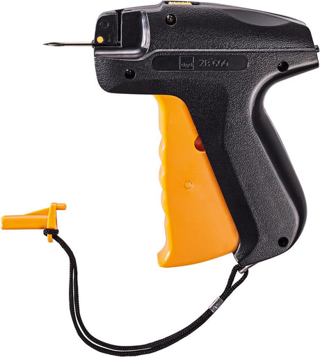 Pistolet strzelecki Sigel wykonany z tworzywa sztucznego w kolorze czarno-pomarańczowym ze standardową igłą ø 2 0 mm