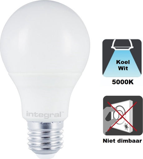 Zintegrowana dioda LED - lampa LED E27 - 9,5 wat - 5000k - 1055 lumenów - matowa osłona - nie nadaje się do ściemniania