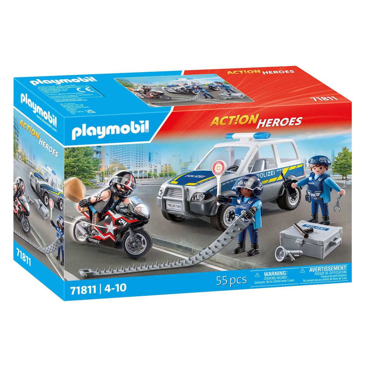Akcja policyjna bohaterów akcji Playmobil - 71811