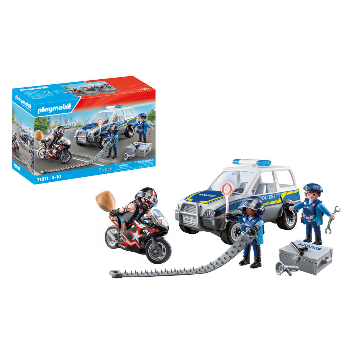 Akcja policyjna bohaterów akcji Playmobil - 71811