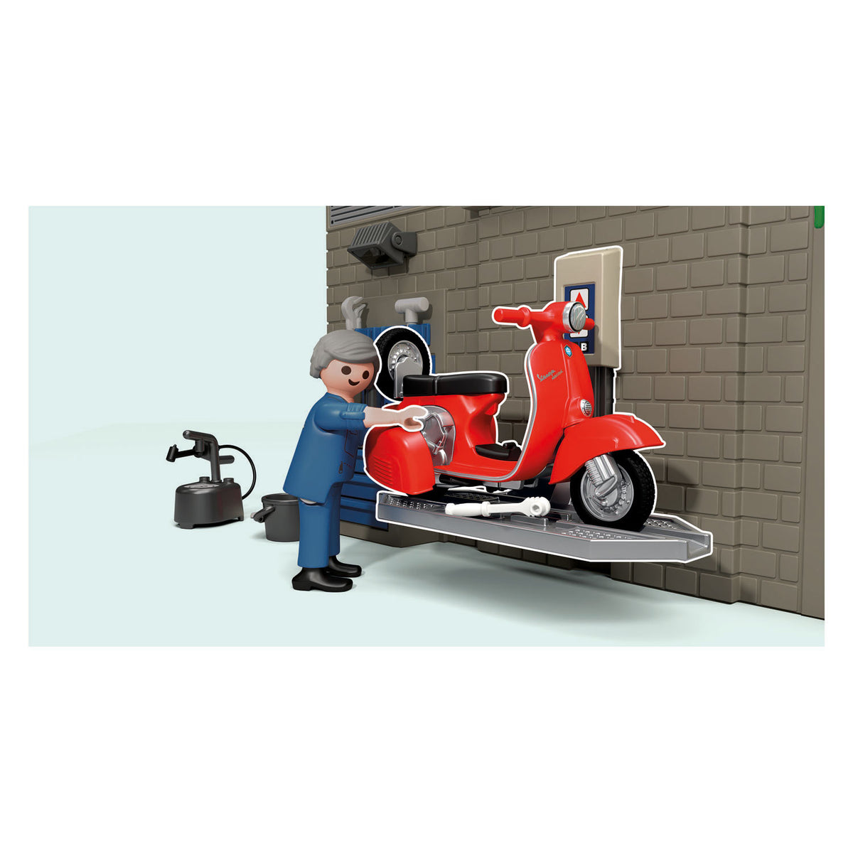 Garaż Playmobil Vespa z lat 60. - 71621