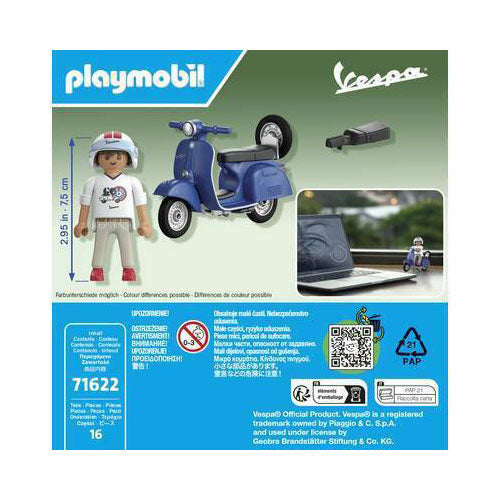 Playmobil 1969 Vespa 150 Sprint Veloce Blue - 71623