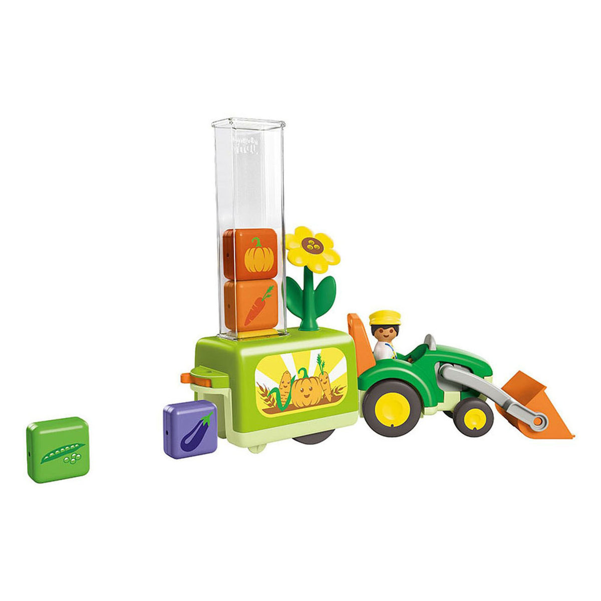 Playmobil junior: traktor z ładną sadzarką - 71773