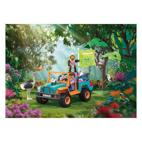Kolorowy pojazd terenowy Playmobil Animals Friends - 71855