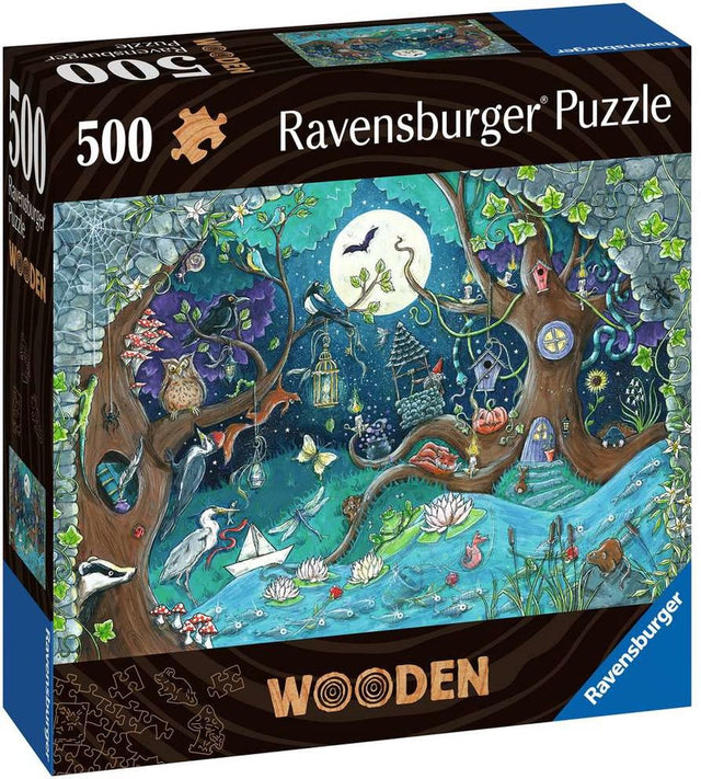 Drewniane puzzle Ravensburger fantasy 500