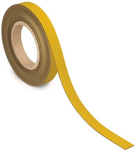 Taśma magnetyczna Maul - żółta - metalowa - zapisywalna - 1 sztuka - 10 m x 20 mm x 1 mm