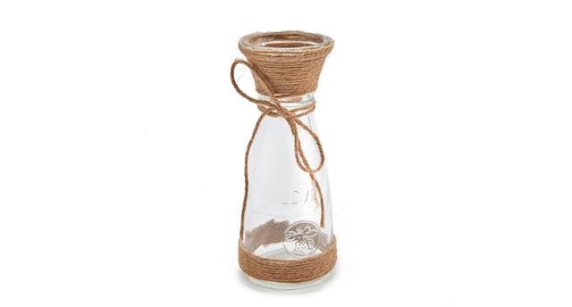 Rope carafe 'love' ø7,5x20cm, neck ø6cm