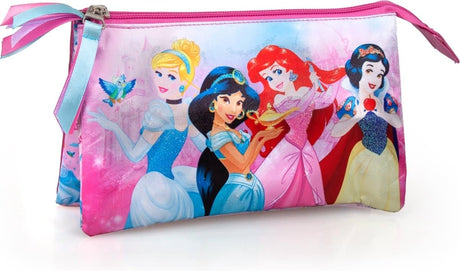 Piórnik Jim Jam Piórnik Disney Princess 3 przegródki zapinane na zamek